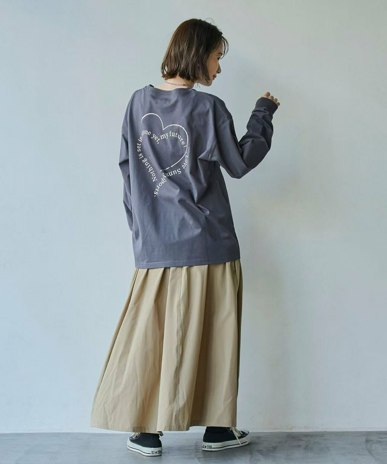 日本直送Drawstring pocket gathered skirt