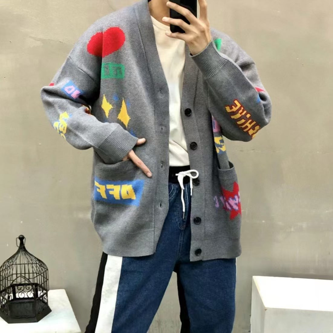 韓國直送🇰🇷 2ND ARCHIVE New York Lettering Cardigan