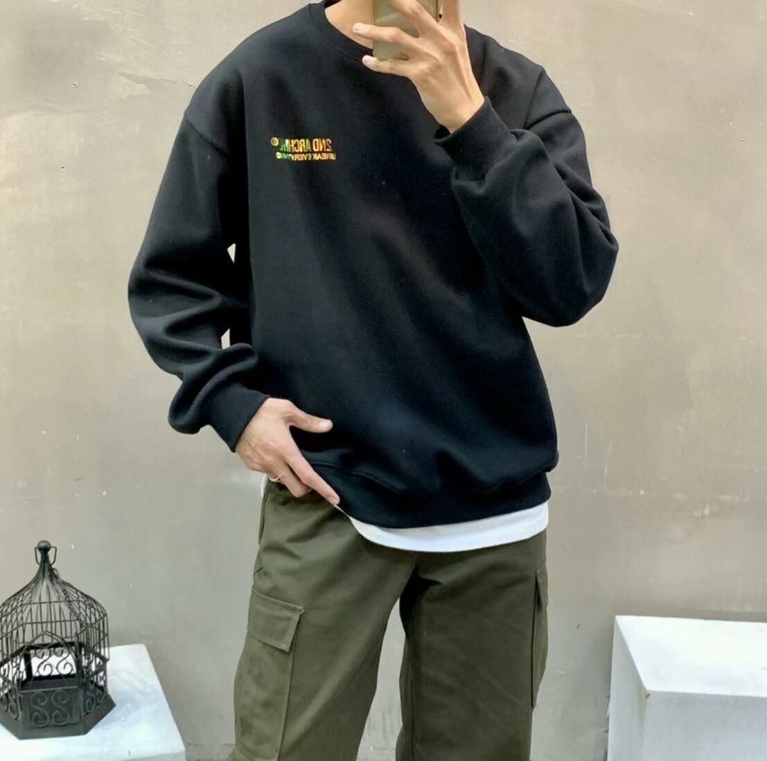 【一口價$345/件】🇰🇷韓國直送🇰🇷 2ND ARCHIVE Logo Embroidered Sweatshirt