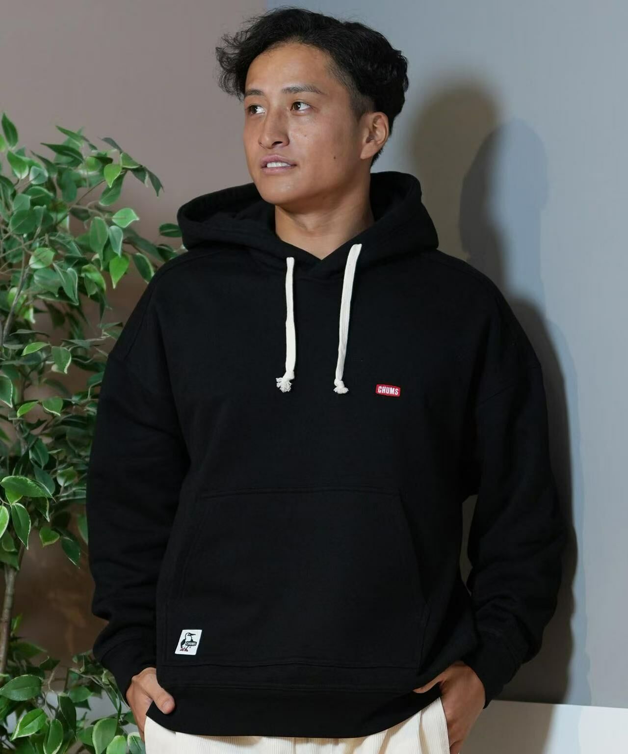 CHUMS Back Print Brushed Lining Hoodie