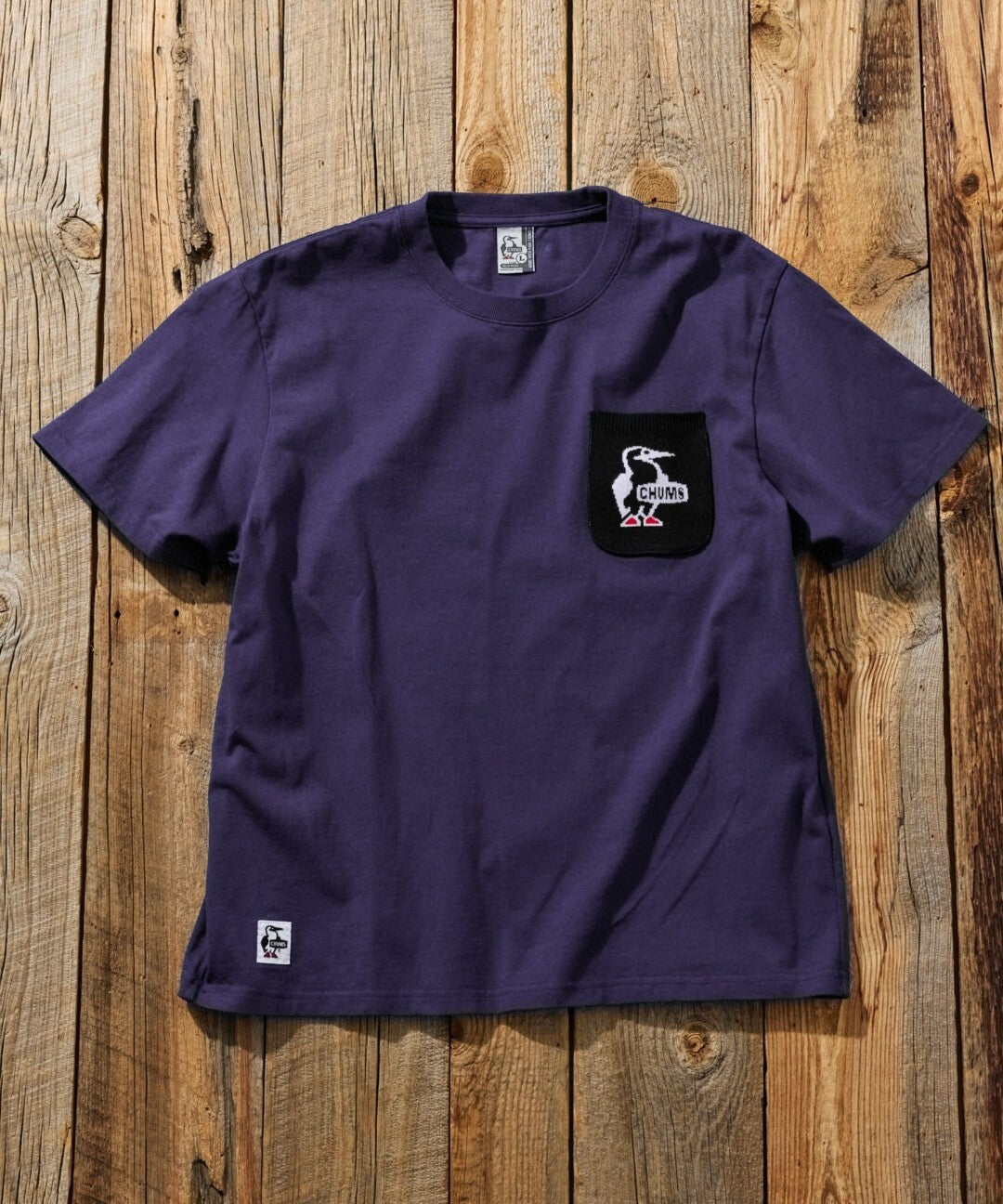 CHUMS 別注 Booby Bird Knit Pocket T-shirt