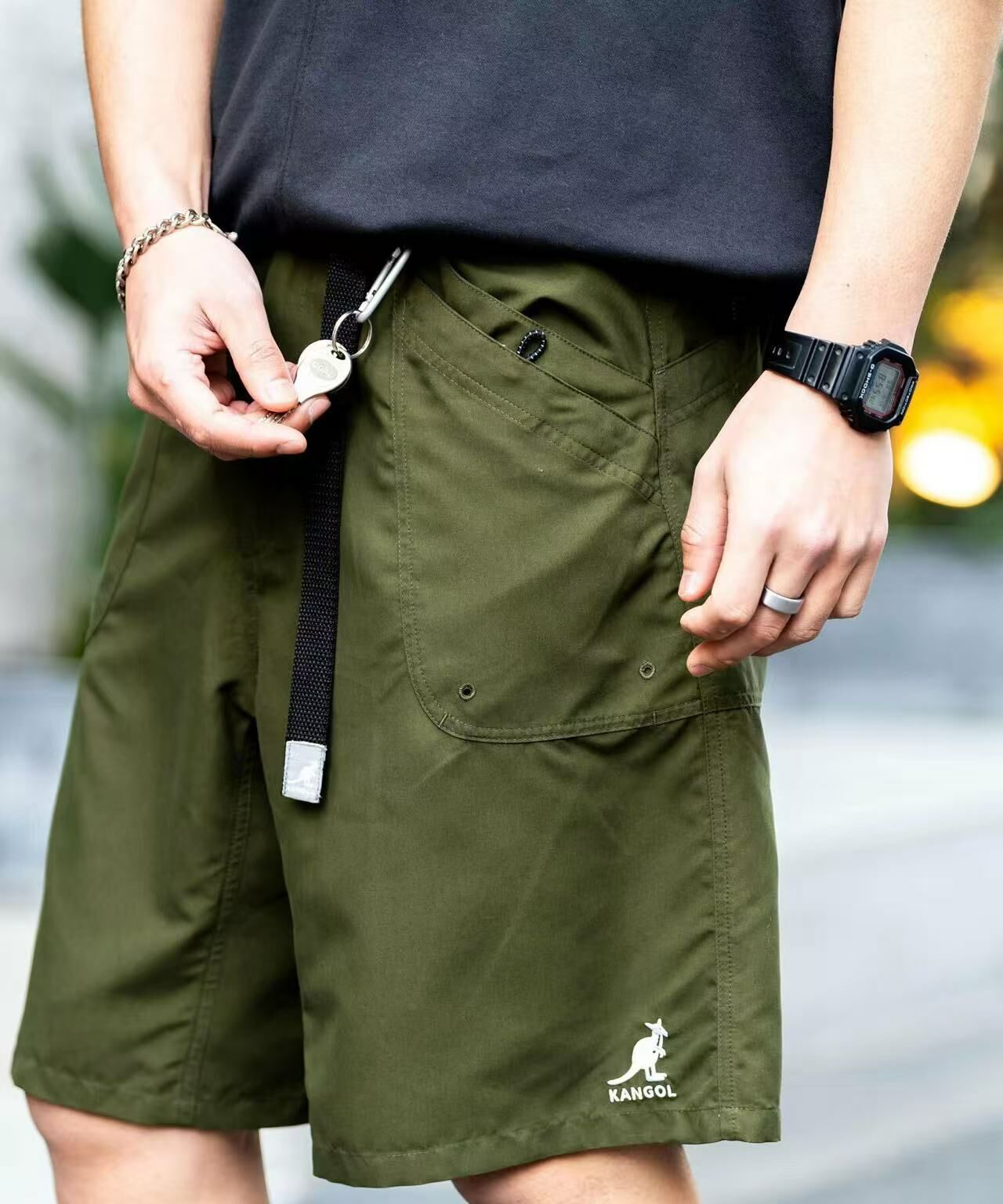日本直送KANGOL Collaboration Cool Contact Amphibious Climbing Shorts