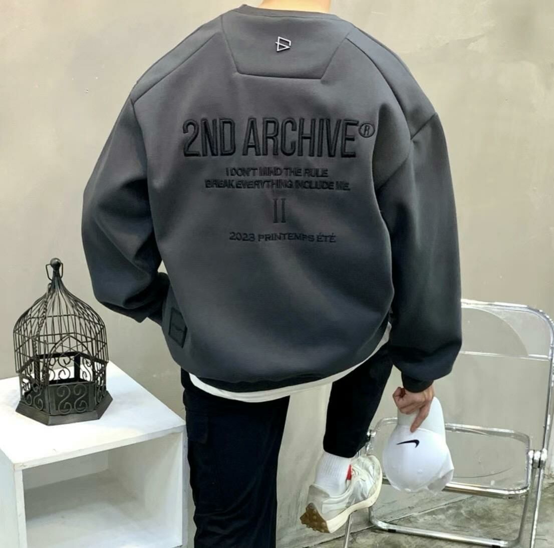 【一口價$345/件】🇰🇷韓國直送🇰🇷 2ND ARCHIVE Logo Embroidered Sweatshirt