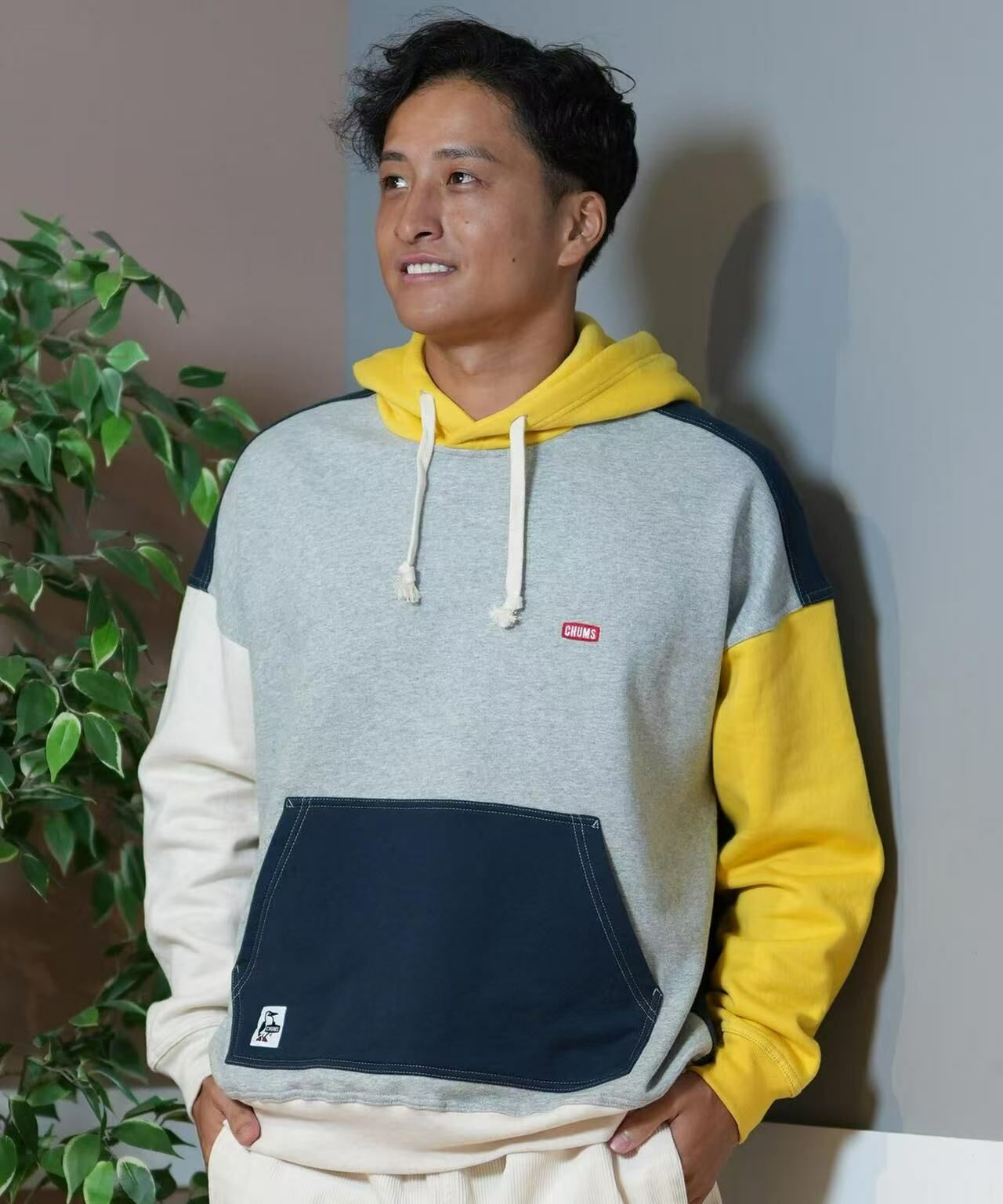CHUMS Back Print Brushed Lining Hoodie