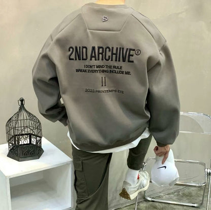 【一口價$345/件】🇰🇷韓國直送🇰🇷 2ND ARCHIVE Logo Embroidered Sweatshirt