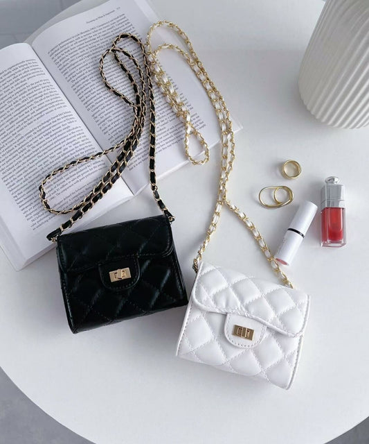 Micro Mini Quilted Chain Shoulder Bag