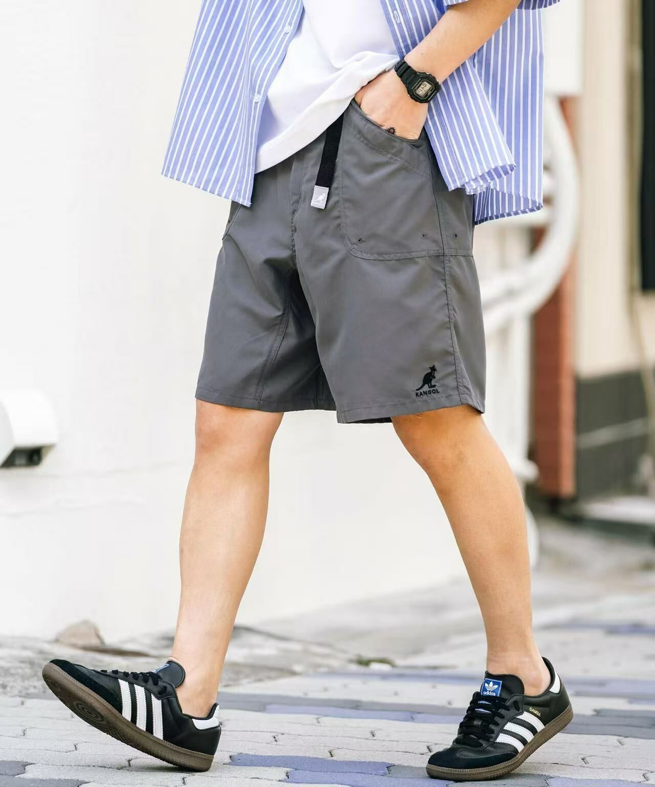 日本直送KANGOL Collaboration Cool Contact Amphibious Climbing Shorts