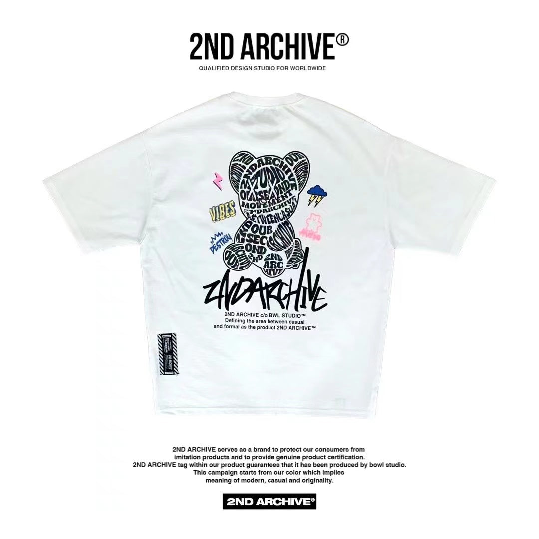 【一口價$277/件】🇰🇷韓國直送🇰🇷 2ND ARCHIVE Vibe Bear Scotch T-shirt -3 Color