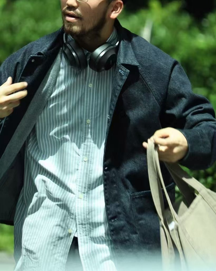 Nanamica CORDURA Button Down Stripe Wind Shirt