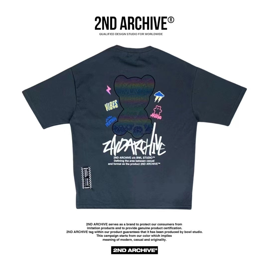 【一口價$277/件】🇰🇷韓國直送🇰🇷 2ND ARCHIVE Vibe Bear Scotch T-shirt -3 Color