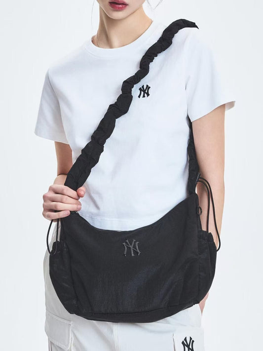 韓國直送MLB Basic Athleisure Hobo Bag New York Yankees