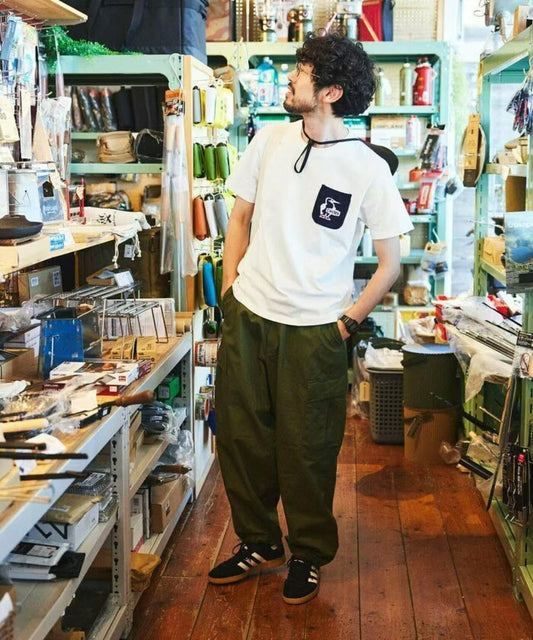 CHUMS 別注 Booby Bird Knit Pocket T-shirt