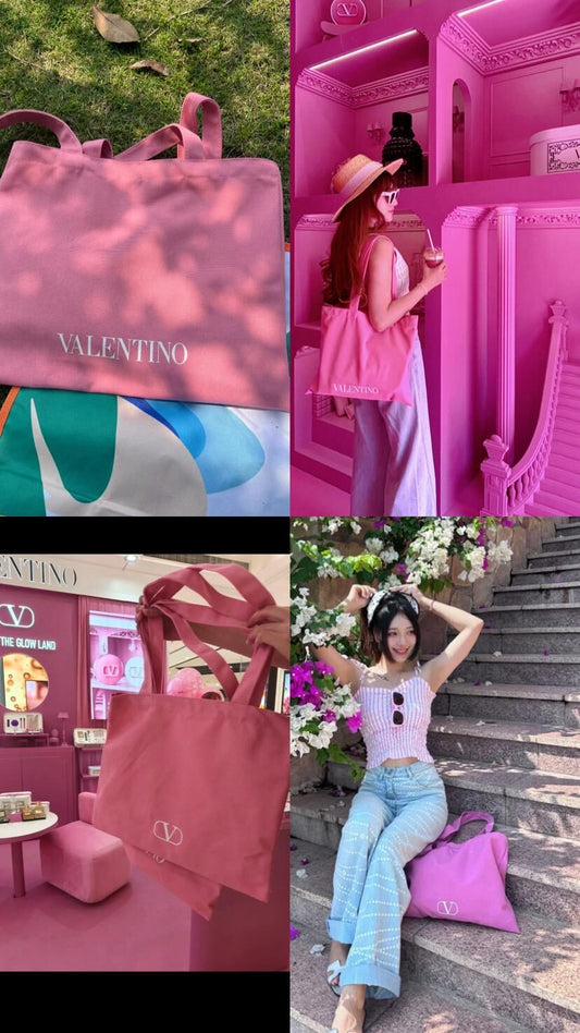 Valentino 最新少女心💕Tote Pink Lady 色