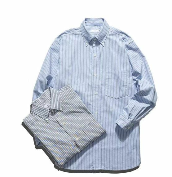 Nanamica CORDURA Button Down Stripe Wind Shirt