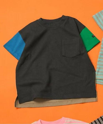 日本直送WEB Exclusive Plain Border Kids T-Shirt
