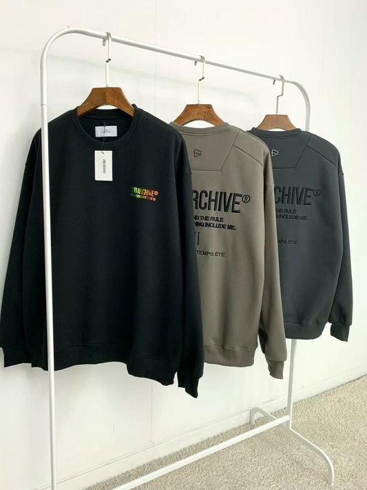 【一口價$345/件】🇰🇷韓國直送🇰🇷 2ND ARCHIVE Logo Embroidered Sweatshirt