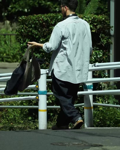 Nanamica CORDURA Button Down Stripe Wind Shirt