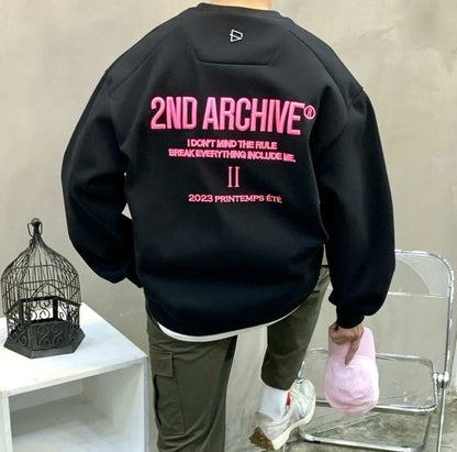 【一口價$345/件】🇰🇷韓國直送🇰🇷 2ND ARCHIVE Logo Embroidered Sweatshirt