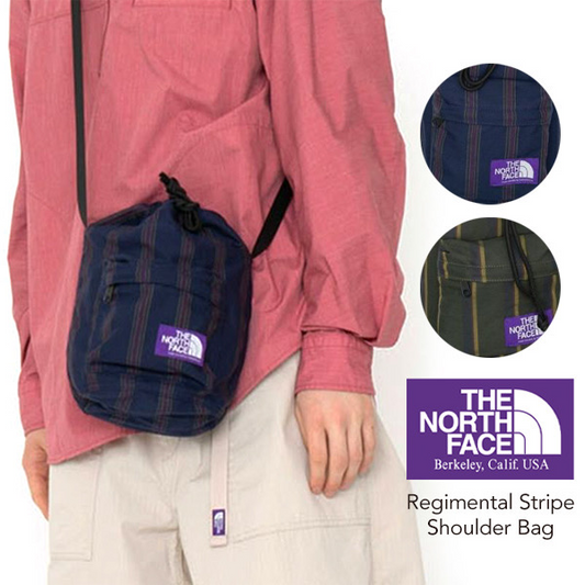 TNF PURPLE LABEL Regimental Stripe 機能斜揹袋