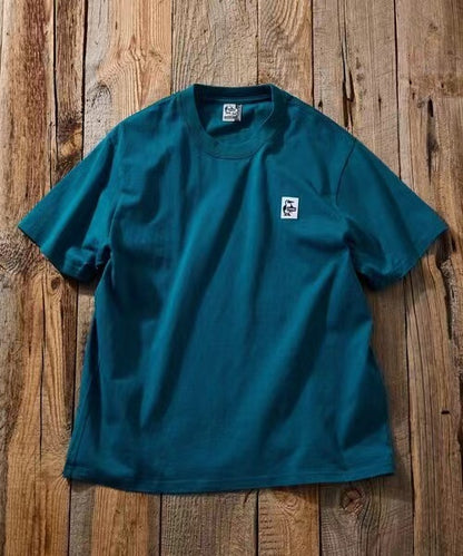CHUMS  arch logo back print crew neck  Tee -4 Color