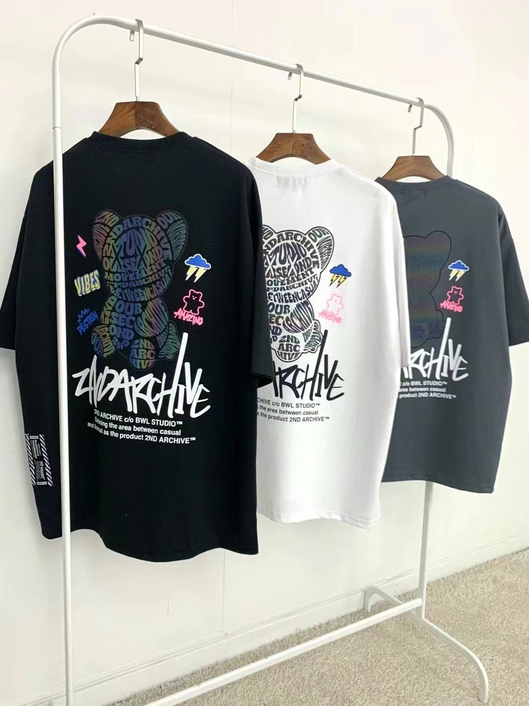 【一口價$277/件】🇰🇷韓國直送🇰🇷 2ND ARCHIVE Vibe Bear Scotch T-shirt -3 Color