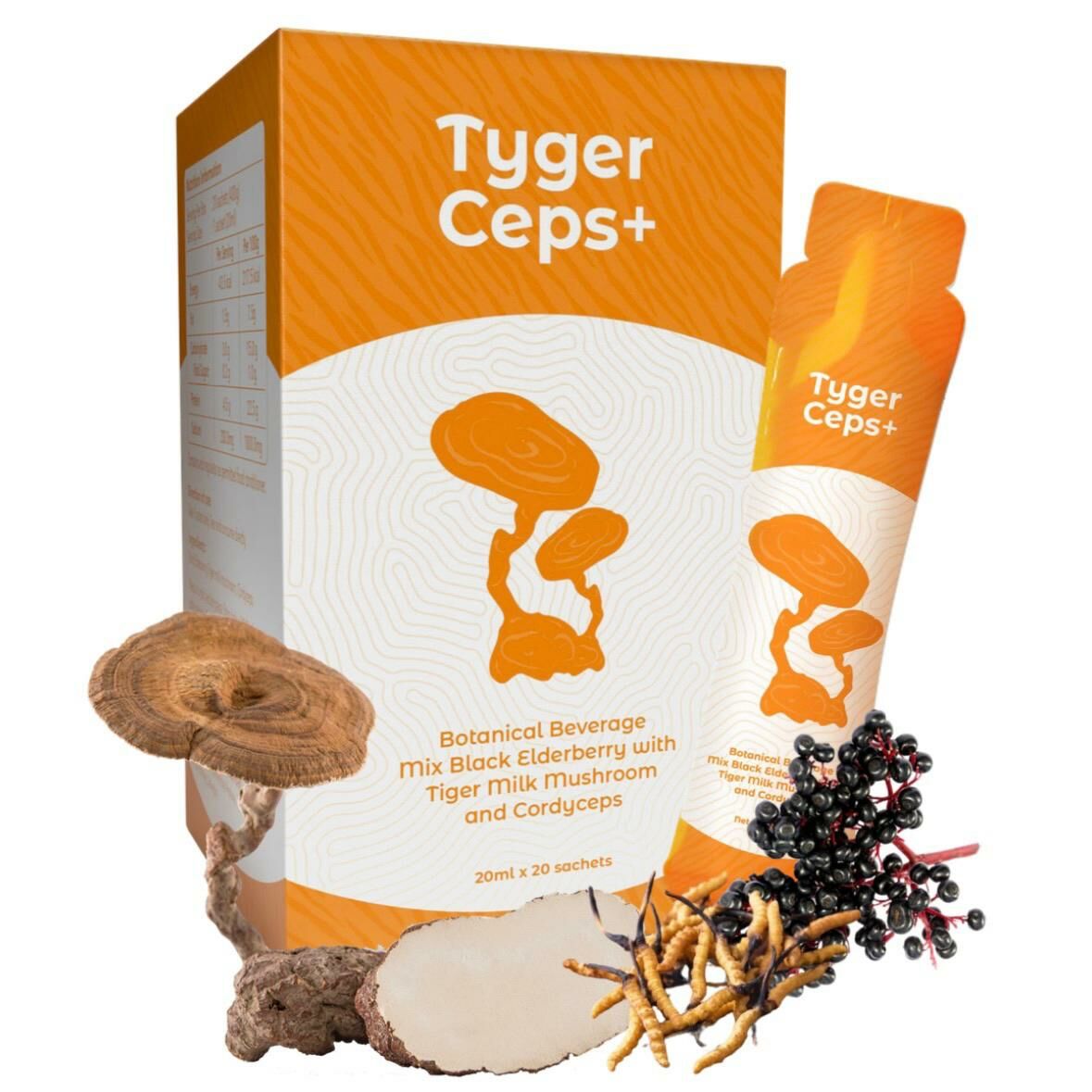 【一口價$499/盒】⭐️最新升級版配方⭐ TygerCeps+ 虎乳芝益肺寶 每盒有20包（一包20ml）