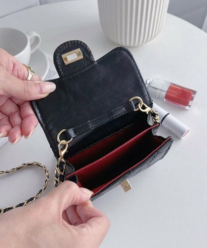 Micro Mini Quilted Chain Shoulder Bag