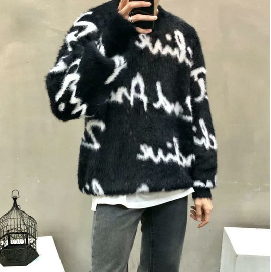 【一口價$410/件】🇰🇷韓國直送🇰🇷 2ND ARCHIVE Lettering Angora Unisex Overfit Knit Sweater