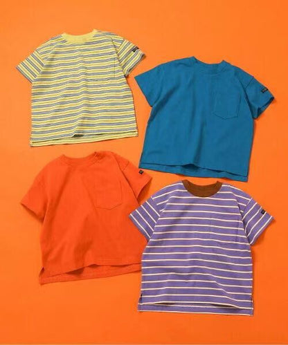 日本直送WEB Exclusive Plain Border Kids T-Shirt