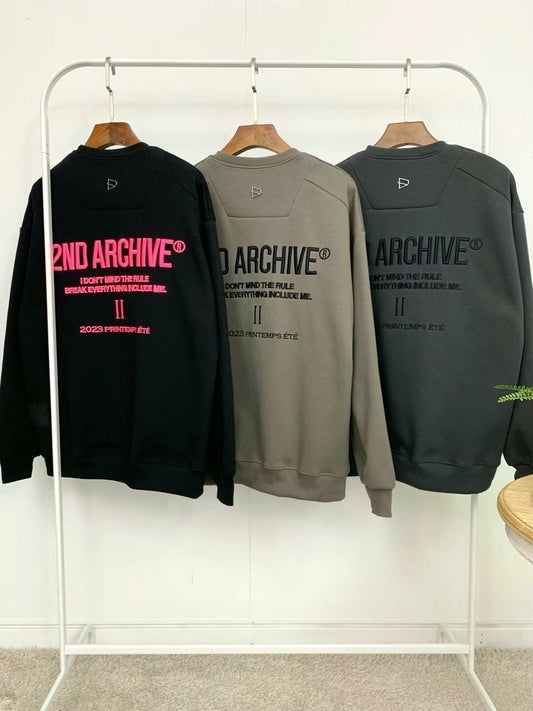 【一口價$345/件】🇰🇷韓國直送🇰🇷 2ND ARCHIVE Logo Embroidered Sweatshirt