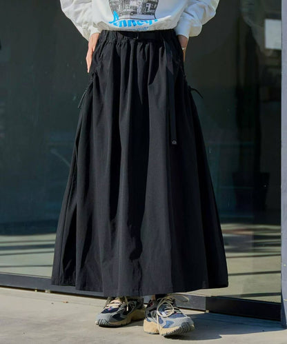 日本直送Drawstring pocket gathered skirt
