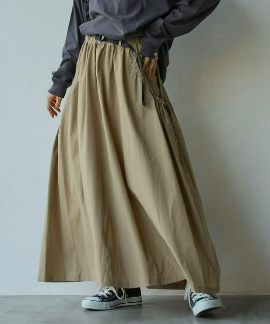 日本直送Drawstring pocket gathered skirt