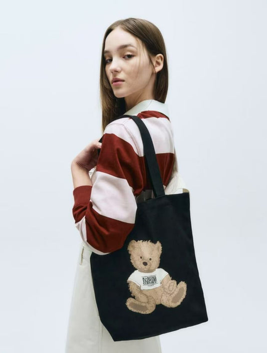 韓國直送MARITHE DOODLE BEAR ECO BAG