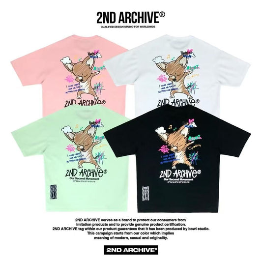 韓國直送 2ND ARCHIVE Fox Logo Tee