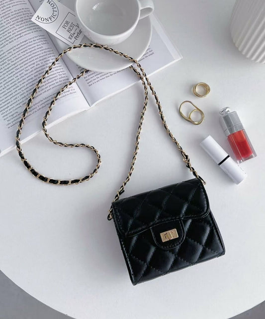 Micro Mini Quilted Chain Shoulder Bag