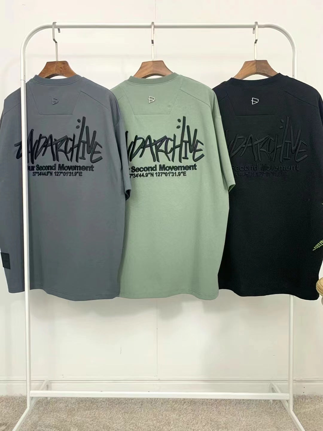 【一口價$277/件】🇰🇷韓國直送🇰🇷 2ND ARCHIVE Embroidered LogoT-shirt- 3 Color