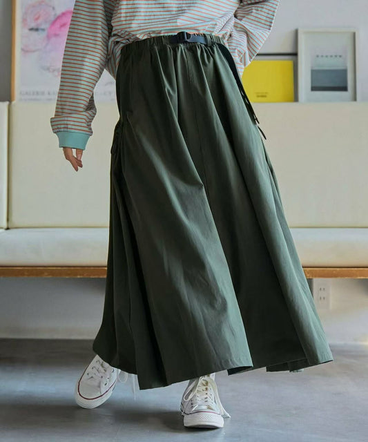 日本直送Drawstring pocket gathered skirt
