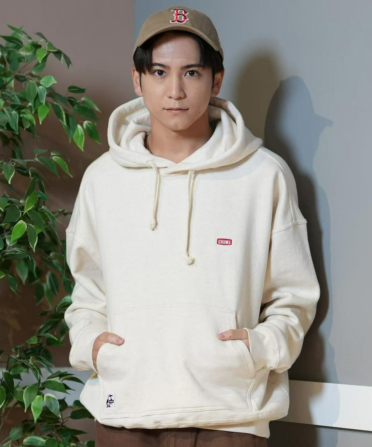 CHUMS Back Print Brushed Lining Hoodie