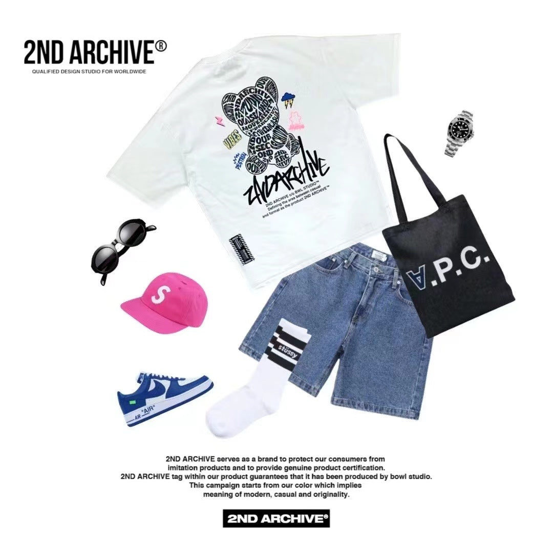 【一口價$277/件】🇰🇷韓國直送🇰🇷 2ND ARCHIVE Vibe Bear Scotch T-shirt -3 Color