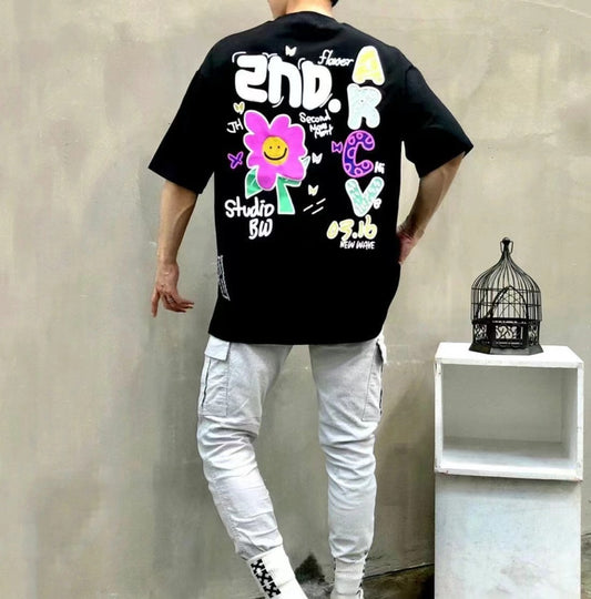 【一口價$277/件】🇰🇷韓國直送🇰🇷 2ND ARCHIVE Flower 0316 Tee- 4 Color