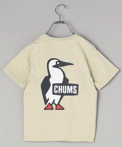 CHUMS KIDS Booby Logo size back print Tee - 4 Color