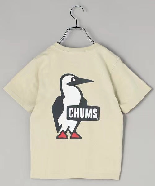 CHUMS KIDS Booby Logo size back print Tee - 4 Color